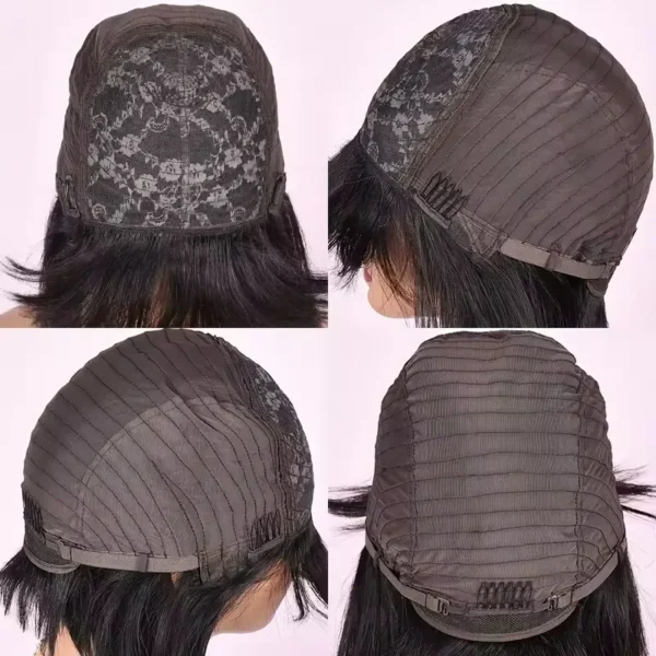 Long Wigs 180 Density Human Hair With Bangs For Women - Image 5