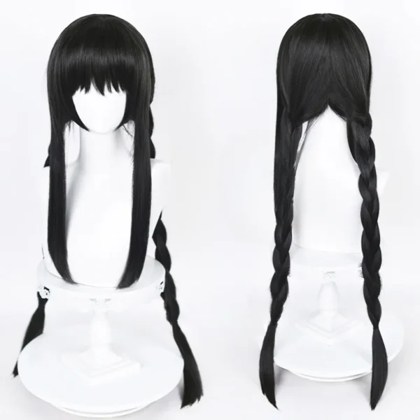Long Black Hair Wig Akemi Homura Cosplay 90cm Heat Resistant - Image 2