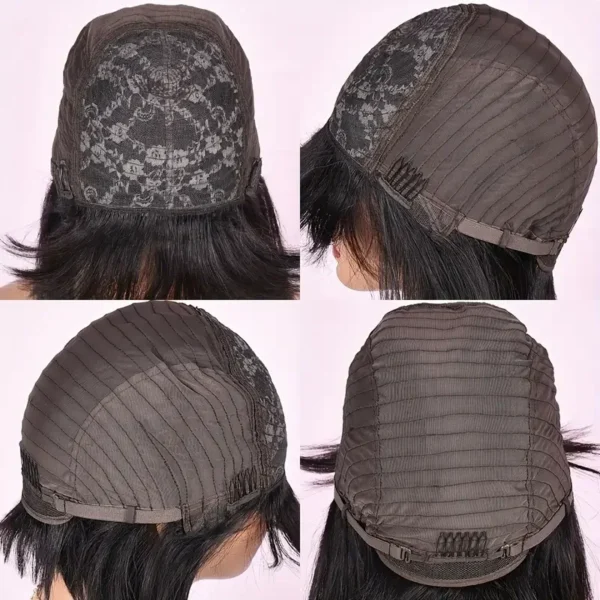 Long Wigs, Peruvian Straight Human Hair Wig With Bangs, Remy - Image 5