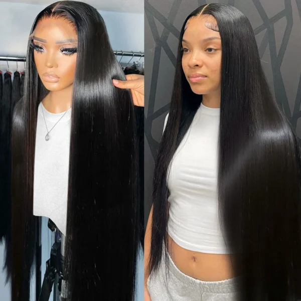 Long Wigs 250 Density Transparent Lace Front Human Hair Wigs